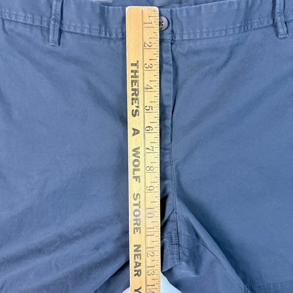 Talbots Relaxed Chino Short Women 18W Black Excellent 7 Inch Inseam Cotton Blend